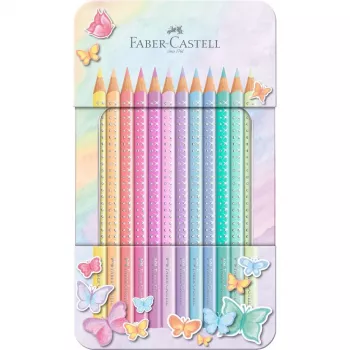 Faber-Castell Sparkle Colour Pencil Set - 20 Colours in Metal Tin
