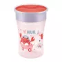 NUK Magic Cup 230 ml Red 360° Drinking Rim Training Cup for Toddlers 8+ Months, Leak-Proof, BPA-Free, Dishwasher Safe
