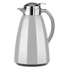 EMSA CAMPO Thermal Carafe, 1 Liter, Light Grey/Stainless Steel, Quick Tip Closure