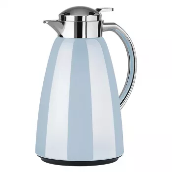 EMSA CAMPO Thermal Carafe, 1 Liter, Light Blue / Stainless Steel, QUICK TIP Closure