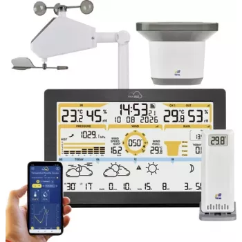 TFA TFA.me 35.8106.01 ID-05 WLAN Wireless Weather Station Black