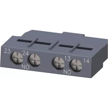 Siemens SIRIUS 3RV2 Auxiliary Contact Block 3RV2901-1F, 1NO+1NC, Screw Terminal, Transverse Mounting