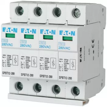 EATON SPBT12-280/4 Surge Protective Device Type 1+2 4-Pole 12.5kA 1.5kV TN/TNS