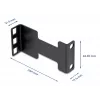 Delock Server Rack Depth Extension Adapter Mounting Kit for Extending Mounting Depth up to 10 cm 1U Black