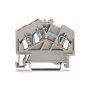 WAGO 280-641 Feedthrough Terminal Block, 2-Conductor, 2.5 mm², Gray