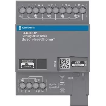 ABB BJ Heating Actuator 6-fold 230V HA-M-0.6.12REG BJE for Busch-free@home