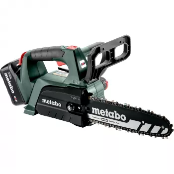 METABO MS 18 LTX BL 25 (601595900) SET Cordless Chainsaw (Green/Black, Li-Ion Battery 4.0Ah 18V)
