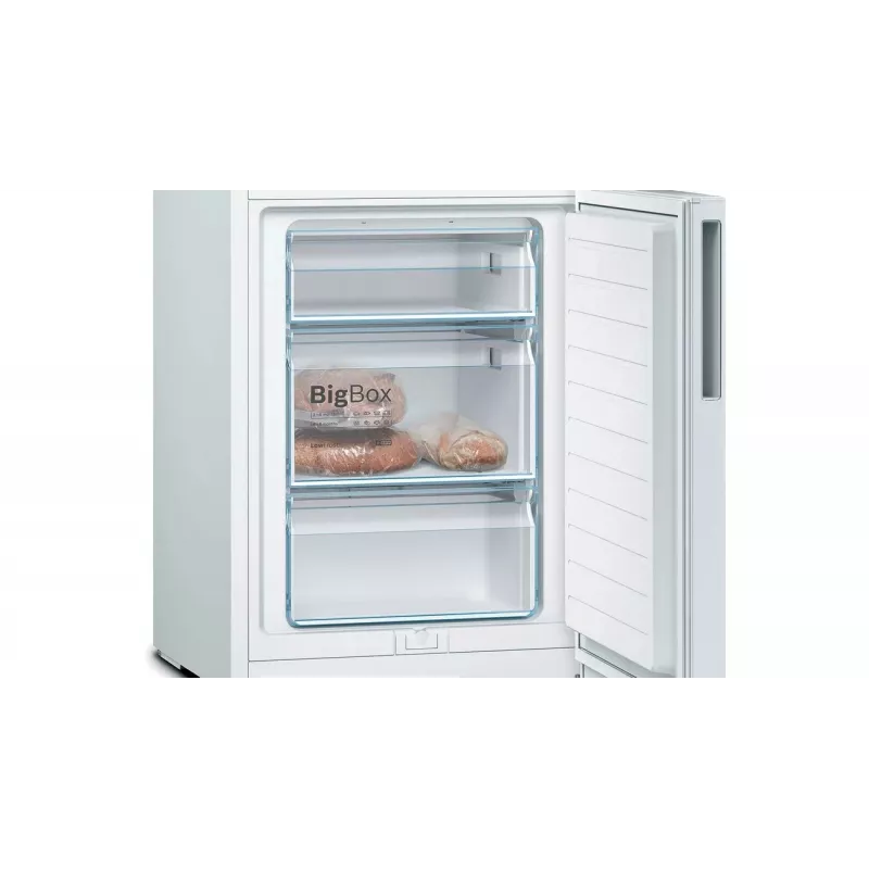 Bosch KGV33VWEA Freestanding Fridge Freezer, 288 L, White, Energy Class E