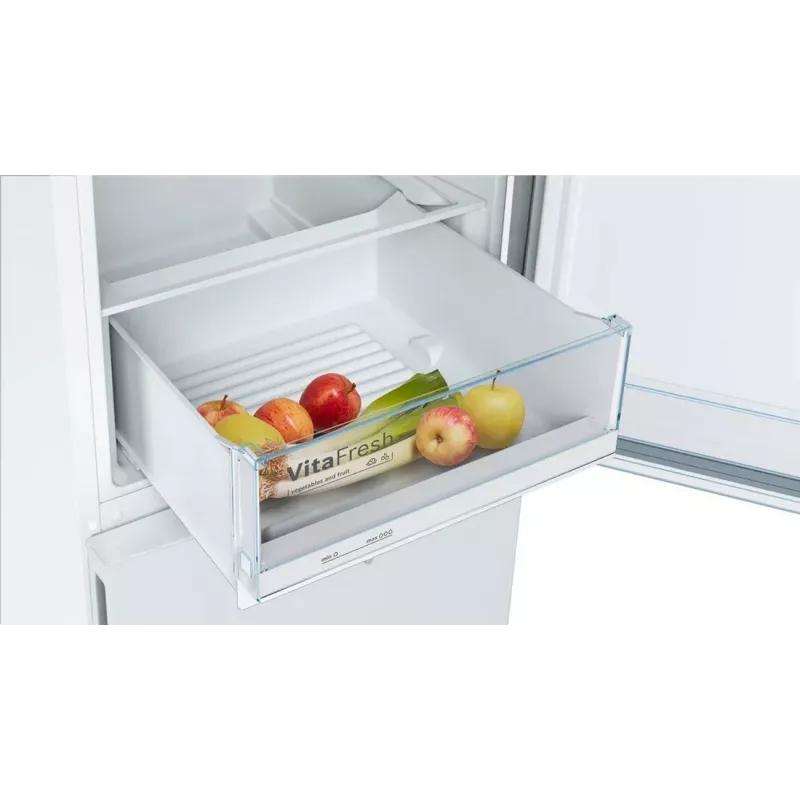 Bosch KGV362WEAS Fridge-Freezer Combination, White, 308 L Total Net Capacity, Energy Class E