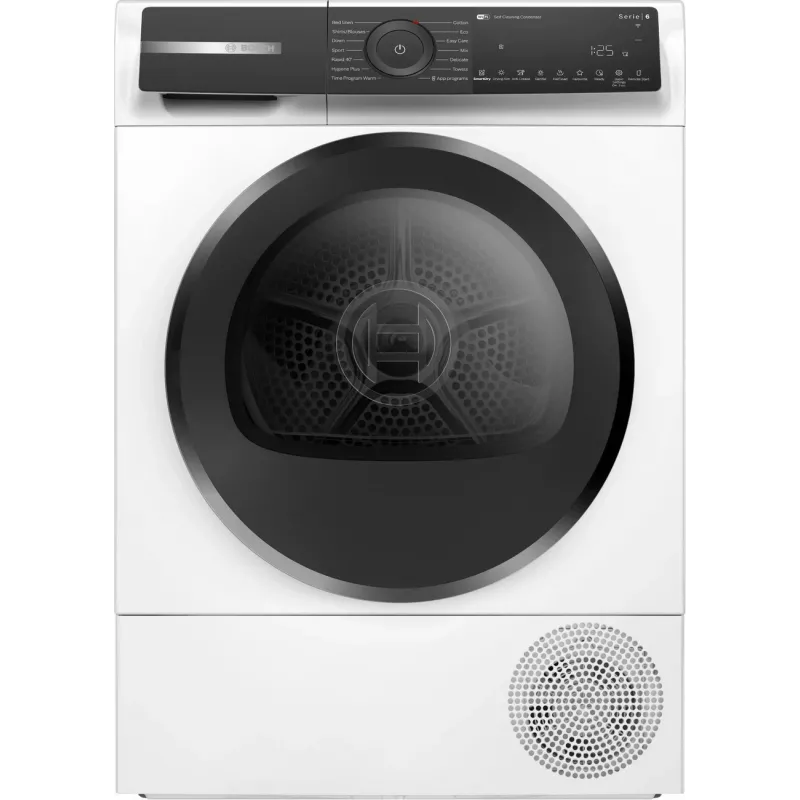 Bosch WQH245B9SN Heat Pump Tumble Dryer, 9 kg, A+++, White