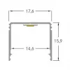 Brumberg 53381263 AB-Profil QUALITYFLEX Aluminium Profile 2000mm