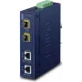 Planet IGT-2205AT Industrial 2-Port Gigabit Ethernet to SFP Media Converter, IP30, -40°C to 75°C