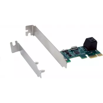 Exsys EX-3519 SATA Controller PCIe x1 for 2 HDD and SSD Drives - SATA III 6 Gbps