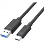 UNITEK USB 3.1 Type-A to Type-C Cable 0.5m Black