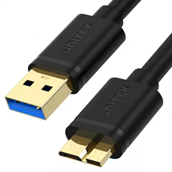 UNITEK USB 3.0 A Male to Micro B Male Cable 1m Black Y-C461GBK