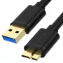 UNITEK USB 3.0 A Male to Micro B Male Cable 1m Black Y-C461GBK