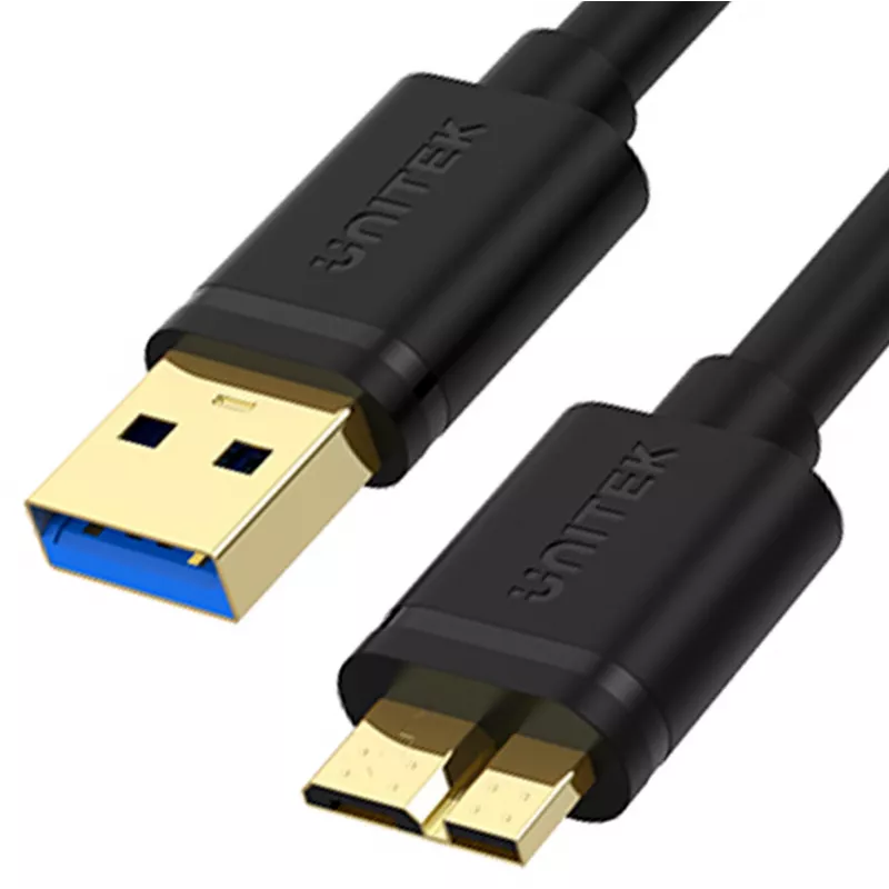 UNITEK USB 3.0 A to Micro B Cable 2m Black