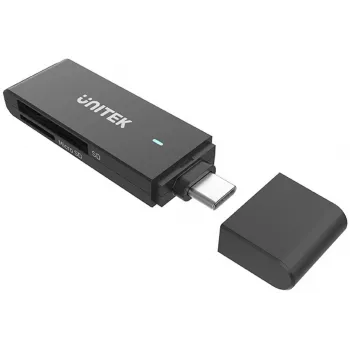 UNITEK USB-C SD & MicroSD Card Reader (Y-9328) - Space Grey