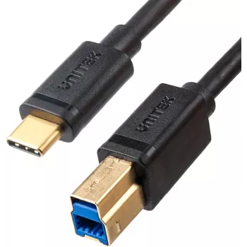 UNITEK USB-C to USB-B 3.0 Printer Cable 2m Black
