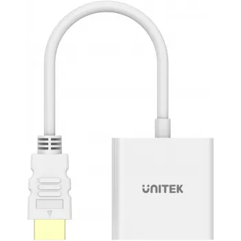 UNITEK HDMI to VGA Adapter, Full HD 1080p, 60Hz, White