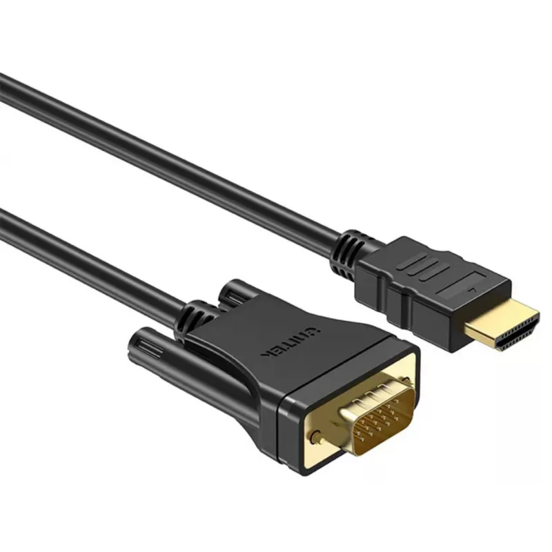 UNITEK HDMI to VGA Cable, Full HD 1080p, 60Hz, 2m, Black