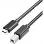 UNITEK USB-C to USB-B 2.0 Printer Cable 3m Black