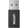 UNITEK USB-A Data Blocker Adapter - Charge-Only, Black