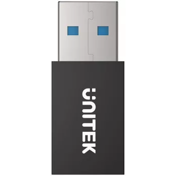 UNITEK USB-A Data Blocker Adapter - Charge-Only, Black