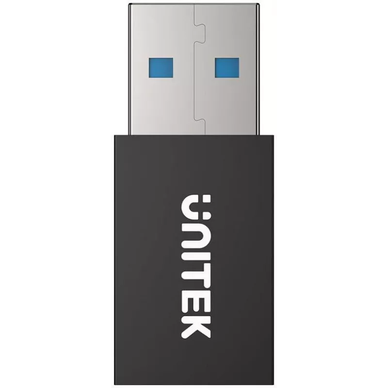 UNITEK USB-A Data Blocker Adapter - Charge-Only, Black