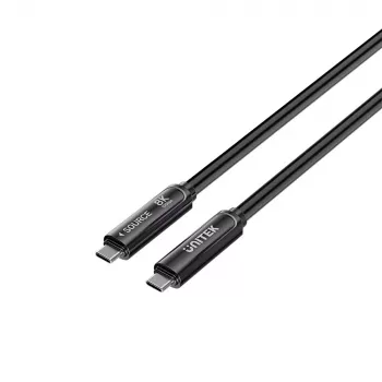 UNITEK USB-C Active Optical Cable 15m - 10Gbps, PD60W, 8K@30Hz, Black
