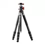 FREEWELL 5-in-1 Multifunctional Camera Tripod - Aluminum Alloy, Ball Head, 1170mm Max Height, 2.5kg Load, Black
