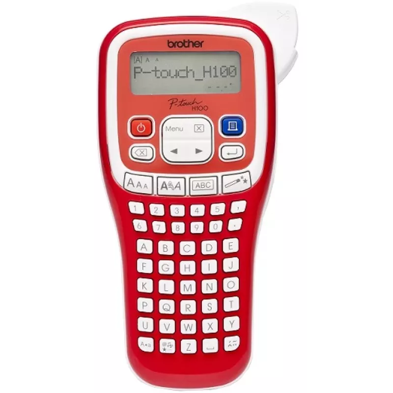 Brother PT-H100R Label Printer, Thermal Transfer, 180 dpi, White/Red
