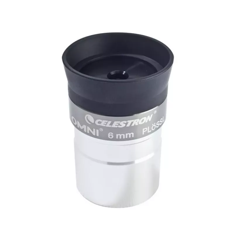 Celestron Omni 6 mm Plössl Eyepiece - 1.25 inch Fully Multi-Coated - Black/Silver
