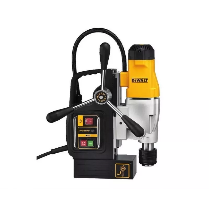 DEWALT DWE1622K-QS Magnetic Drill Press 1200W 2-Speed Aluminium Black Yellow