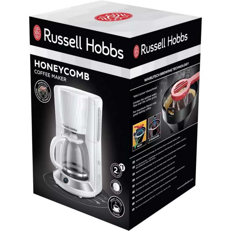 Russell Hobbs 27010-56 2-Slice Pop-Up Toaster, 850W, White
