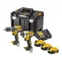 DEWALT 18V XR Brushless Combi Drill & Impact Driver Twin Pack DCK266P3T with 3x 5.0Ah Batteries, Charger & TSTAK Case
