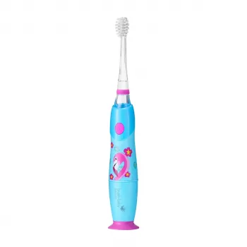 BRUSH-BABY Kidz Sonic Electric Toothbrush for Children Ages 3+ Flamingo