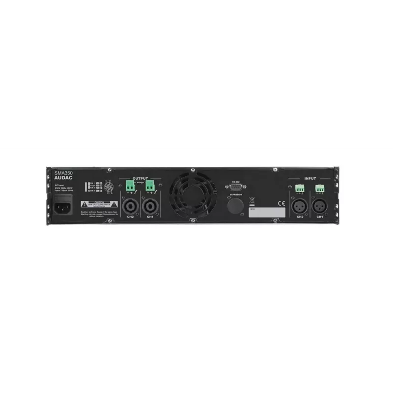AUDAC SMA350 2-Channel Class-D Audio Amplifier 350W RMS per Channel (4 Ohm) Black