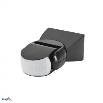 BEMKO PIR Motion Sensor 1200W 180° IP65 Black