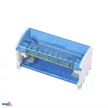 SCHELINGER Distribution Block 22 Terminals 2x11 (7x5.3mm + 2x7.5mm + 2x9mm)