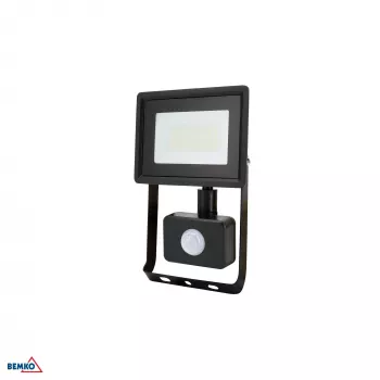 KAFLER KASTEL LED SMD Floodlight 20W 4000K 1640lm IP65 Black with PIR Sensor