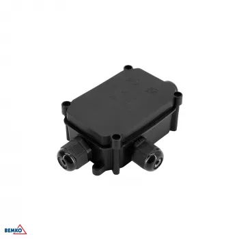 BEMKO E04-HP3-PG9-IP66 Hermetic Junction Box with 3 Cable Glands IP66