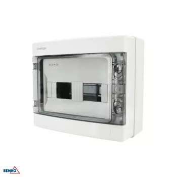 SCHELINGER A80-RHN-IP65-NPE-12P Surface-Mounted Hermetic Distribution Board IP65 12N+12PE 1x12P