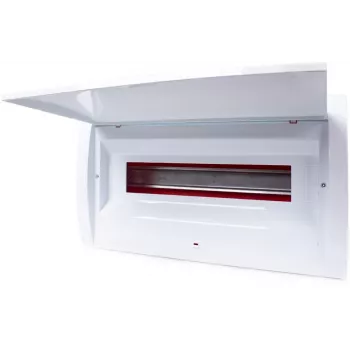 ADELID RM-PT-18P Flush-Mounted Distribution Board 18 Modules 2x9 Transparent Smoked Door