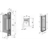 SCOT ES-S12DCN PROFI Symmetrical Low-Current Electric Door Strike 12V DC Fail-Secure