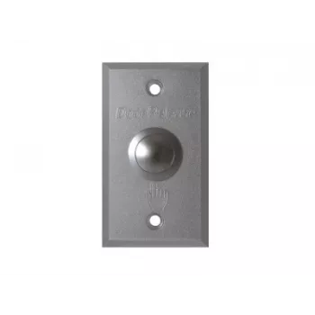 SCOT BT-1A Momentary Push Button Switch - Silver, Stainless Steel, NO/NC Contacts for Access Control