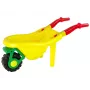 HEMAR Large Coloured Garden Wheelbarrow Yellow 100L 150kg