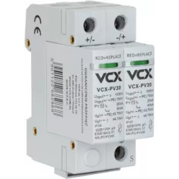 VCX DC C2P 1000V PV30 Surge Protective Device Type 2 2P 1000V DC for Photovoltaic Systems