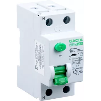 GACIA PR8NM 2P 25A 30mA A Residual Current Device (RCD) 25A 30mA 2P Type A