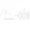 PSG 60.038 Gate Buffer Bumper - EPDM Rubber, Black, 60x38mm